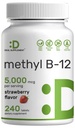 DEAL SUPLEMENT Metil B-12 Vitamine 5000 mcg, 240 comprimate masticabile 