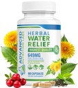 Relief de apă din plante Pastile de apă diuretică pentru reținerea apei, balonare, picioare umflate, picioare - Supliment de extract de păpădie - Pierdere de reținere apă - Diuretice pentru femei și bărbați - 60 capsule