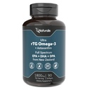 Naturalis Ultimate rTG Omega 3 ulei de pește 1800mg de la Wild Noua Zeelandă ton - Full Spectrum Omega3s EPA, DHA & DPA - Sustainable Sourced, Non-GMO, Gluten Free - 90 Softgels