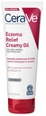 CeraVe Eczema relief Cremy Ulei de corp, Eczema calmare Crema cu fulgi de ovăz coloidal și ulei de șofrănel pentru piele uscată & Mâncărimi de piele, Steroid gratuit & Paraben gratuit, 8 Ounce