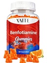 Benfotiamină 320mg Gummies cu 45mg L-Leucină Supliment: Complex de vitamine esențiale B1 pentru bărbați și femei, Non-GMO, Vegan & Gluten-Free - Sprijină Metabolizare, Energie și Sistem nervos Sănătate