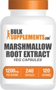 BulkSupplements.com Marshmallow Root Extract capsule - Herbal Supplement, Marhallow Root 1200mg - Gluten Free, 2 capsule per Serving, 240 Count (Pachet de 1)