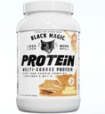 Black Magic Multi-Source Whey Proteine Powder - Whey, Egg, Casein Complex cu Enzime & MCT's Keto, Low Sugar Pre/Post Workout Honey Graham Crackers Flavor 24g 2 LB, Pack of 1