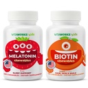 Copii Melatonina 1 mg Masticabile + Biotin 5000mcg Masticables Bundle