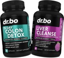 Colon & Ficat Cleanse Detox Supplement - 15 zile Intestinal Cleanse Pilule & Probiotic pentru Bloating & Daily Constipation Relief - Milk Thistle Caps & Help Gallbladder Suplimente