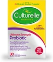 Culturelle Ultimate Putere Probiotic pentru bărbați și femei, Cel mai studiat clinic Probiotic Strain, 20 Miliarde CFU, Suporturi Diaree ocazionale, Gaz & Bloating, Non-GMO, 30 Conte