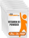 BulkSupplements.com Vitamina K1 Pulbere - Vitamina K1 Supliment pentru suport de sănătate osoasă și cardiacă - Gluten gratuit, 10 mg per Serving, 1 kg (2,2 lbs) (Pachet de 1)