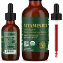 Centrul Global de Vindecare - Vitamina B12 Sublingual 5000 MCG Supliment lichid organic, Methylcobalamină, Adenosylcobalamină, Hydroxo Energie Lungă și Metabolism Sanatos - Vitamine Vegan B12 (1 Oz)