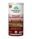 ORGANIC INDIA Psyllium Husk Powder - Pre & Probiotic Fiber Supplement, Organic Psyllium Husk Fiber Supplement with Whole Psyllium Husk, USDA Certified Organic, Vegan, Gluten Free - Scorțișoară, 10 Oz