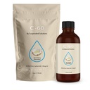 C-60 MCT - 4oz -99,9% C-60 pur în ulei organic extra virgin MCT - 100% Solvent gratuit - 108mg Active C60 - Sticluță de sticlă - Carbon 60