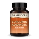 Dr. Mercola Curcumin Advanced - extract de rădăcină de curcumin 500 mg - 95% Curcuminoide - Pentru Vision Health, Digestion & Focus - Se susţine eliberarea - non-GMO, Gluten-free & Soy-Free - 30 capsule (30 Servings)