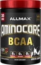 ALLMAX Nutritie AMINOCORE BCAA pulbere, 8.18 Grams de Aminoacidi, Intra si Post Workout de recuperare băutură, Gluten gratuit, struguri albi, 315 g