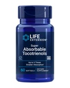 Extensie de viață Tocotrienol super absorbante, vitamina E ca D-Alpha tocoferol, tocoferoli mixte, suport de creștere a părului, funcția creierului, gluten-liber, non-GMO, 60 softgels