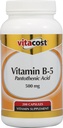 Vitacost Vitamina B5 Acid pantonic - 500 mg - 200 capsule