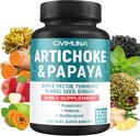Capsule de anghinare cu Anghinare, Papaya, Apple Pectin și mai mult - 150 capsule - pentru 5 luni de aprovizionare