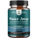 Apă Away Pastile Diuretice Herbal Putere mare - Menţinerea fluidelor Supliment cu Dandelion Leaf Extract & Ceai Verde pentru ajutor înăbuşitor pentru femei şi bărbaţi - Capsule pentru umflarea picioarelor şi picioarelor - 60 Conte