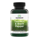 Swanson Premium- Turmeric & Black Pepper - Antioxidant, Digestion & Joint Support - 90 Veg Caps (2 ambalaj)