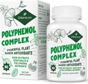 20-in-1 Polifenoli Supliment peste 20 Fructe, Legume si Polifenoli, Antioxidanti Puternici, Querbetin, Resveratrol, Turmeric, Ceai Verde, Polifenoli pentru Age Defense, Energie & Imune, 90 Capsule