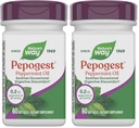 Natura's Way Pepogest Peppermint Oil, Soothes Ocazional Gastrointestinal Discomfort*, 60 Softgels (Pachet de 2)