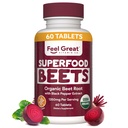 Feel Great Vitamine Organic Sfeclă de pudră Suplimente (Tabelts) 