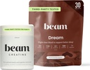Beam Dream Sleep Powder & Creatine Bundle, Tert Party testat natural Sleep Aid & Recovery Supplement with Micronized Creatin Monohidrat, Unflavored Pure Creatine Powder for Muscle Force, Energy