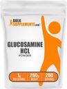 BulkSupplements.com Glucosamină HCl pulbere - Glucosamină Supliment, Suport comun - Gluten gratuit, 1g per Serving, 250g (8,8 oz) (Pachet de 1)