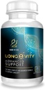 Actif Longevity Advanced Support with 20 Factors - Non-GMO, 2 Moon Supply, Made in USA