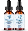 Whispeara Tinitus Relief pentru inelarea urechilor picături, inel clar Tinitus picaturi lichide, Putere maximă, Advanced Formula Supplement de auz, urechi de apel tinitus, Whispeara Recenzii (2 ambalaj)