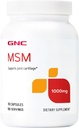 GNC MSM 1000mg, 90 capsule, sprijină cartilajul comun