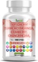 Tart Cherry Extract capsule 20.000 mg cu Turmeric 8000mg Moringa 4000mg Cranberry 2000mg Chanca Piedra telina Querbetin ACV Rodii L Selenometionină - Niveluri uric - 120 Ct