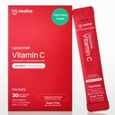 Pulbere lipozomal de vitamina C, Pachete cu aromă de zahăr pentru adulți, 500 mg On-The-go Supplement Imunum Support, puternic antioxidant, energie Booster- 30x Pachete, aroma de fructe tropicale