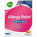 AXIV Alergie Relief Softgels, Antihistamin Medicine & Cold Symptom Relief, Die-Free Liquid Gels, 25 mg Difenhidramină HCl, Runny Nose, Sneezing, 24 Conte (24 Softgels)