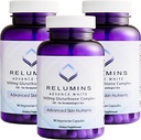Relumins L-Glutatione Complex 1650mg - Suport antioxidant cu acid alfa lipoic, NAC, L-Metionina, Vitamina E, Suplimentul de sanatate a pielii, Made in USA - 90 Capsule vegetariene x 3 Sticle
