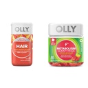 OLLY Ultra Putere Softgels par, Sprijină Sănătatea părului, Biotina, Keratina și Inele Gummy Metabolism, Oțet de cidru de mere, Vitamina B12, Crom