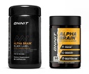 ONNIT Premium Alpha Brain Bundle - Nootrop Creier Supliment (90 Ct) + Black Label Citicoline Mental Speed, Attention & Cognitive Supplement (80 Ct)- Promovează Focus, Concentrare & Memorie