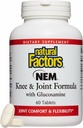 Factori naturali, NEM Knee & Formula comună, promovează flexibilitate și confort, 60 comprimate