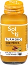 Sol-ti Organic Turmeric SuperShot Drink, Black Pepper Îmbunătățește absorbția și biodisponibilitatea de Curcumin în Turmeric pentru a ajuta în sprijin comun, SuperFood, 12 Pack (2.1 Fl oz)
