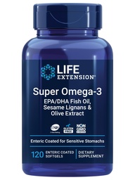 Life Extensie Super Omega-3 Ulei de pește EPA/DHA, Sesam Lignans & Olive Extract 