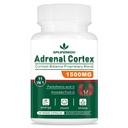 11-in-1 Supliment de suport adrenal, Cortisol suplimentar cu acid pantotenic și Ashwagandha - Sprijină funcția suprarenală sănătoasă, energie și relaxare- 60 capsule