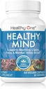 Healthy Mind - Safe for Teens - Brain Fog - Cognitive Function - Concentration - Focus - Neural Optimization - Mood - Ginkgo Biloba - Ginseng - Rhodiola - Bacopa - Gotu Kola - Green Tea - 150 Count