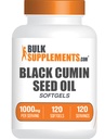 BulkSupplements.com Black Chimin Seed Seed Oil Softgels - Black Chimin Seed Oil 1000mg - Gluten Free, 1 Softgel per Serving, 120 Count (Pachet de 1)