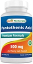 Cele mai bune naturale Acid pantotenic 500 mg 120 comprimate