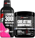 PROSUPPS L-Carnitina 3000 Shoturi Stimulante Lichide Gratuite (31 Servings, Dragon Fruit) și Creatină 300 Monohidrat (60 Servings) Bundle