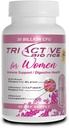 Bioticele esentiale sursă triactive pentru femei - Probiotice pentru femei cu 18 Strains, VitaFiber Organic Prebiotic & Cranberry la suport digestiv, de apărare imună, urinare, sănătate vaginală - 90 capsule