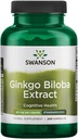 Swanson Ginkgo Biloba Extract 24% 60 Milligrams 240 Capsule