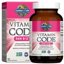 Garden of Life Code Vitamina Raw B-12-30 Capsule, 1000mcg Întreaga alimente B12 Metilcobalamină pentru energie, Vegan metilcobalamină Vitamina Plus Probiotice și enzime, Gluten suplimente gratuite
