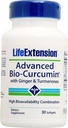 Life Extensie avansata Bio-Curcumina cu ghimbir & Turmerone, 30 softgels