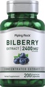 Piping Rock Bilberry Extract capsule 2400 mg 