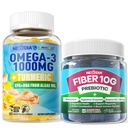 Vegan Omega-3 1000mg + Turmeric, Fibră de mestecat