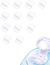 12 PCS Silicon Pods Refills Accesorii pentru Navage Nasal Care, Salvați sare pentru funcționarea ușoară (White)